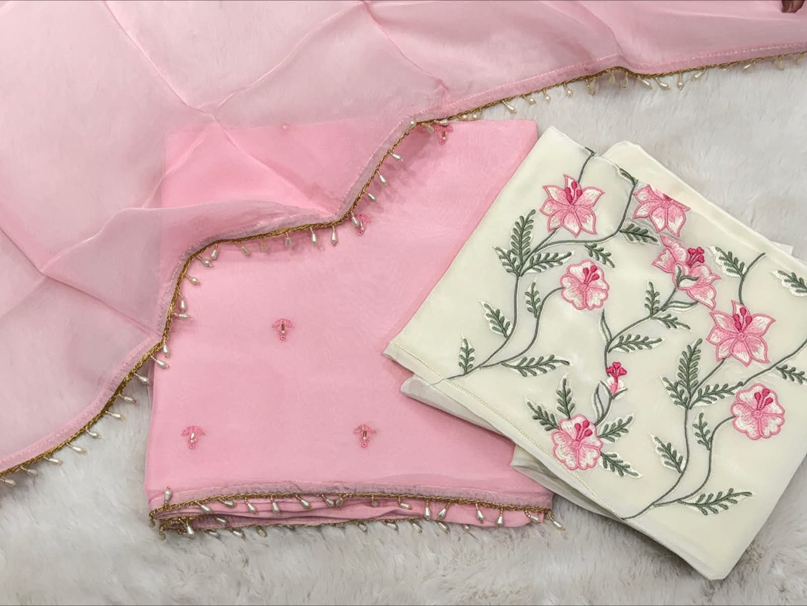Pure viscose organza